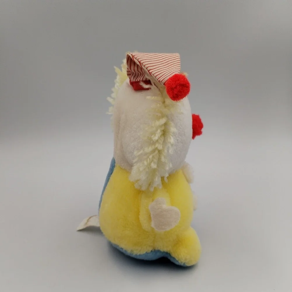 Vintage‎ Eden Plush Clown Rattle Stuffed Animal 7.5